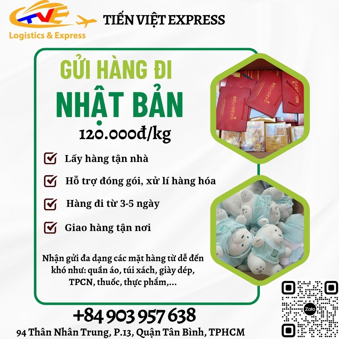 Gửi hàng đi Nhật Bản  - Tiến Việt Express